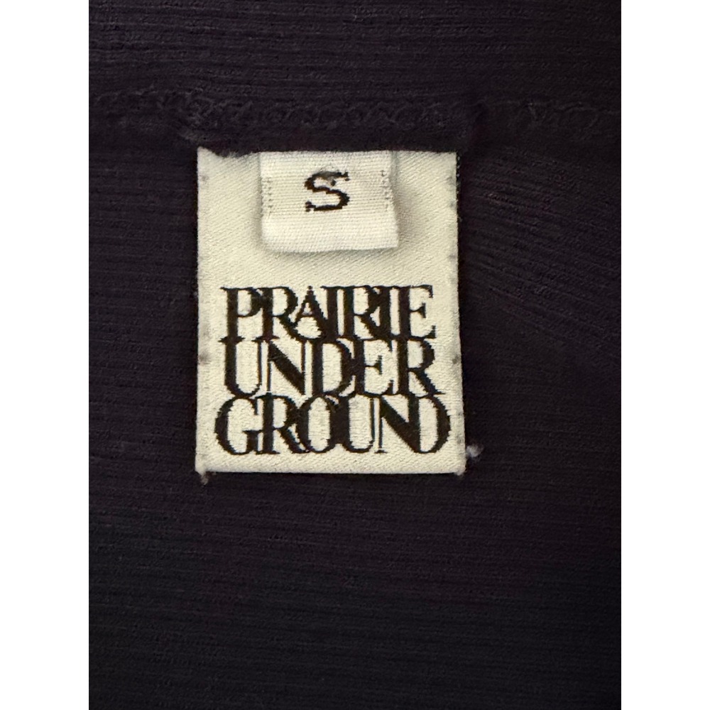 Prairie Underground Funnel Neck Top Women Navy Ribbed Sleeveless Small - Picture 3 of 5